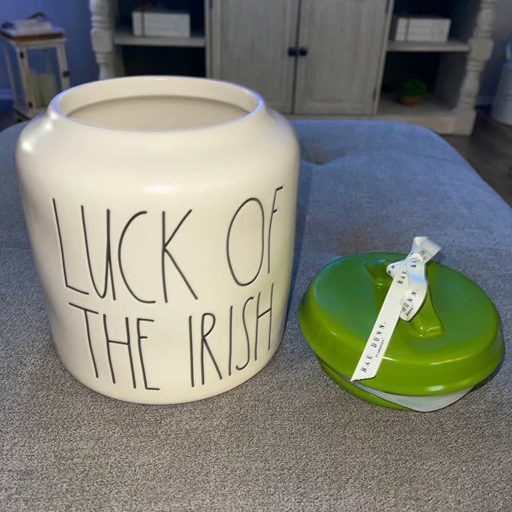 Rae Dunn St. Patrick’s large canister